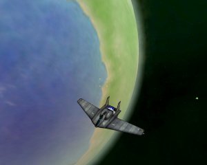 Screenshot from the open-source space simulator Vegastrike.